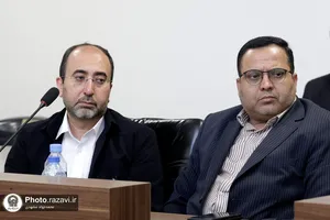 بازدید تولیت آستان قدس رضوی از روند بافت فرش&zwnj;های رواق امیرالمؤمنین علیه&zwnj;السلام
