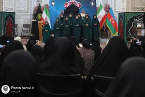 عزاداری بانوان عرب زبان در حرم مطهر رضوی
