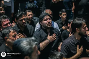 عزاداری روز تاسوعای حسینی در حرم مطهر رضوی