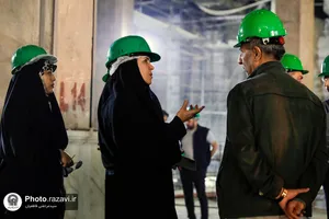بازدید مهندسان معماری استان خراسان رضوی از پروژه های عمرانی حرم مطهر
