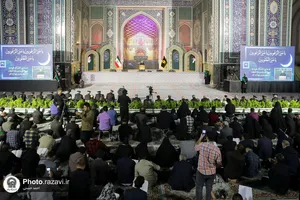 مراسم احیا شب نوزدهم ماه مبارک رمضان در حرم مطهر رضوی - 1