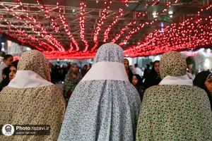 تشرف بانوان مهمان جشنواره &laquo;رسانه خورشید&raquo; به حرم مطهر رضوی