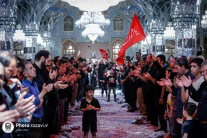 عزاداری روز اربعین حسینی در حرم مطهر رضوی