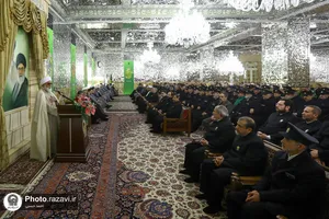 مراسم اعطای احکام خدام حرم مطهر رضوی