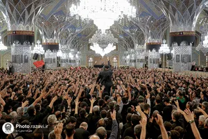 مراسم چهارپایه خوانی در حرم مطهر رضوی