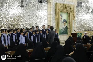 نکوداشت مقام معلم در حرم مطهر رضوی