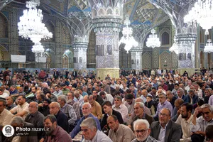 حال و هوای حرم مطهر رضوی در شب میلاد حضرت زینب سلام&zwnj;الله علیها
