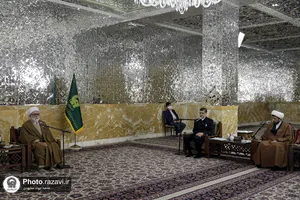 دیدار اعضای دبیرخانه شورای امر به معروف و نهی از منکر حرم با تولیت آستان قدس رضوی