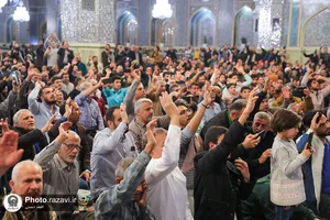 حال و هوای حرم مطهر رضوی در ایام میلاد امیرالمومنین علیه السلام