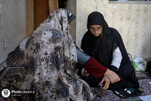 پایش سلامت و غربالگری توسط گوهربانوان باشگاه گوهرشاد