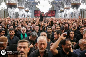 مقتل خوانی روز عاشورا در حرم مطهر رضوی