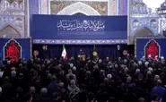 ندای «لبیک یا حسین» عاشورائیان در حرم مطهر رضوی طنین انداز شد
