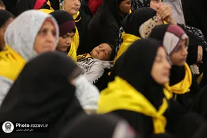 مراسم یادبود سیدحسن نصرالله در حرم مطهر رضوی