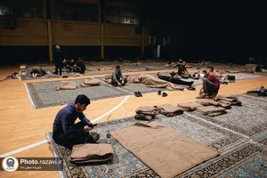 خدمت رسانی موکب مؤسسه تربیت بدنی بنیاد کرامت رضوی