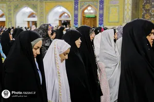 آخرین نماز جماعت سال 1401 در حرم مطهر رضوی