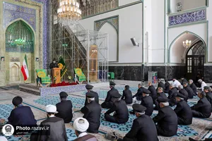 آیین اعزام کاروان زیر سایه خورشید در مسجد گوهرشاد