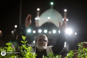 مراسم احیاء شب بیست و یکم ماه رمضان در حرم مطهر رضوی - 1