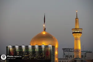 آیین تعویض پرچم گنبد و پوش ضریح مطهر حضرت رضا علیه&zwnj;السلام به مناسبت حلول ماه ربیع&zwnj;الاول