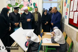 حضور تولیت آستان قدس رضوی در جمع دانش آموزان نابینای مشهدی