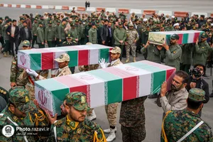 مراسم استقبال از ۱۲ شهید گمنام در مشهد