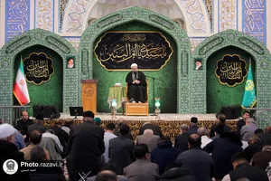 مراسم شب وفات حضرت ام البنین(س) در حرم مطهر رضوی