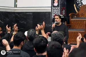 عزاداری دهه اول محرم خیمه انصار الحسین در حرم مطهر رضوی