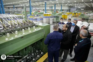 بازدید رئیس بنیاد بهره&zwnj;وری موقوفات آستان قدس رضوی از شرکت نخریسی و نساجی خسروی خراسان