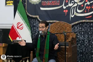 عزاداری هیئت دانشجویی در حرم مطهر رضوی