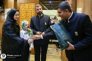 آیین تکریم خادمین کشیک هفتم یگان حفاظت آستان قدس رضوی