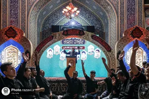 عزاداری شیعیان افغانستانی در حسینیه حرم