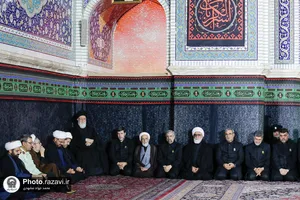 آئین خطبه&zwnj;خوانی شب عاشورا در حرم مطهر رضوی-1