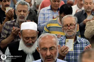 اقامه نماز عید سعید قربان در حرم مطهر رضوی