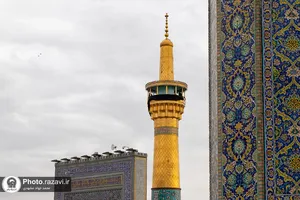 سیاه&zwnj;پوشی حرم مطهر رضوی در آستانه شهادت امیرالمومنین علیه&zwnj;السلام