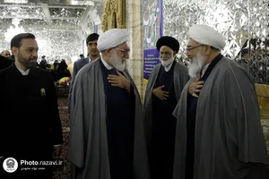 مراسم اعطای احکام خدام حرم مطهر رضوی