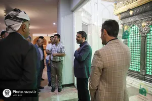 تشرف جمعی از موکب داران اهل سنت آذربایجان غربی به حرم مطهر رضوی