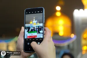 بانگ الله اکبر در حرم مطهر رضوی