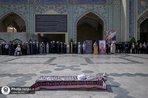 تشییع پیکر حجت&zwnj;الاسلام والمسلمین حسین صادقی در حرم مطهر رضوی