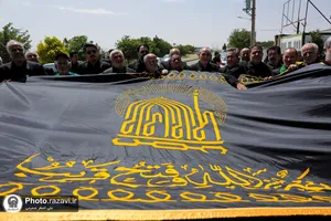 راه&zwnj;اندازی موکب کفشداران حرم مطهر رضوی در ملک آباد
