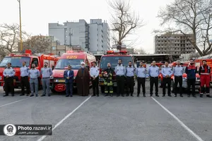بازدید تولیت آستان قدس رضوی از  پایگاه آتش&zwnj;نشانی شماره ٢ مشهد