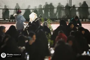 سفره افطاری رضوی در صحن امام حسن مجتبی علیه&zwnj;السلام