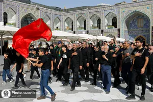 عزاداری عاشورای حسینی در حرم مطهر رضوی