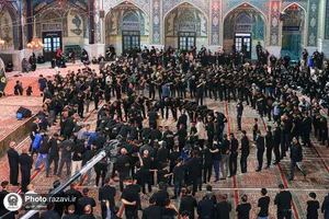 عزاداری سنتی شب نهم محرم در &laquo;حسینیه حرم&raquo;