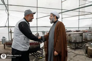 بازدید معاون بین الملل آستان قدس رضوی از موکب اهالی بصره