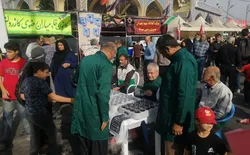 خادم‌یاران رضوی کازرون پذیرای ۵ هزار زائر آیین جاماندگان اربعین