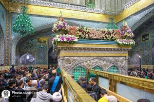 حال و هوای حرم مطهر رضوی در شب میلاد امام رضا علیه&zwnj;السلام