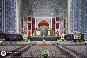 آیین خطبه&zwnj;خوانی شب عاشورای حسینی در حرم مطهر رضوی -2