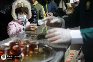 حال و هوای حرم مطهر رضوی در شب مبعث