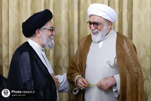 مراسم جشن عید ولادت پیامبر اکرم صلی&zwnj;الله&zwnj;و&zwnj;علیه&zwnj;وآله در تالار ولایت حرم مطهر رضوی 