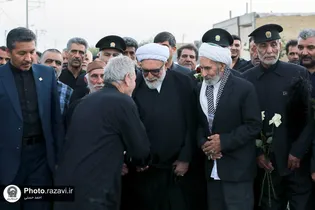 حضور تولیت آستان قدس رضوی در روستای برزش آباد مشهد