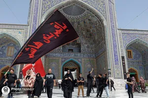 عزاداری تاسوعای حسینی در حرم مطهر رضوی-1